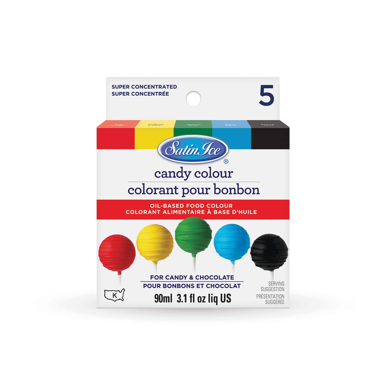 Satin Ice® Candy Colour Oil-Based Food Color, 5ct.